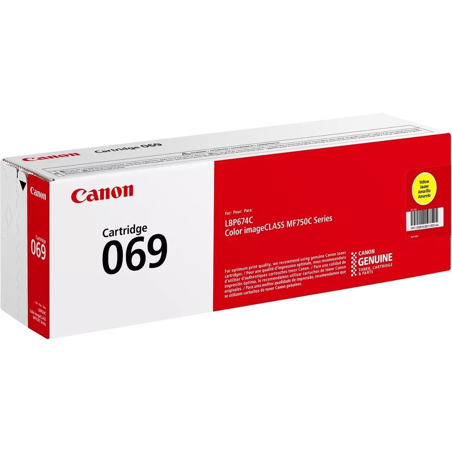 Canon 069 Original Standard Yield Laser Toner Cartridge - Yellow - 1 Pack - Image 5