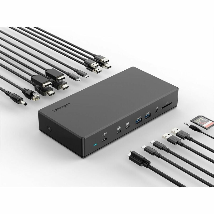 Kensington SD4880P USB-C 10Gbps Quad Video 17-in-1 Driverless Dock - Image 7