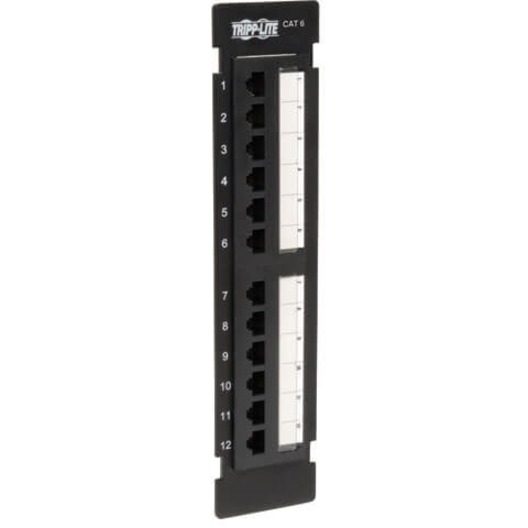 Eaton Tripp Lite Series 12-Port Cat6/Cat5 Wall-Mount Vertical 110 Patch Panel, TAA - Image 3