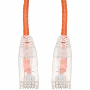AddOn 25ft Orange CAT 6 Slim PVC Ethernet Cable Snagless Clear-Claw RJ-45 M/M