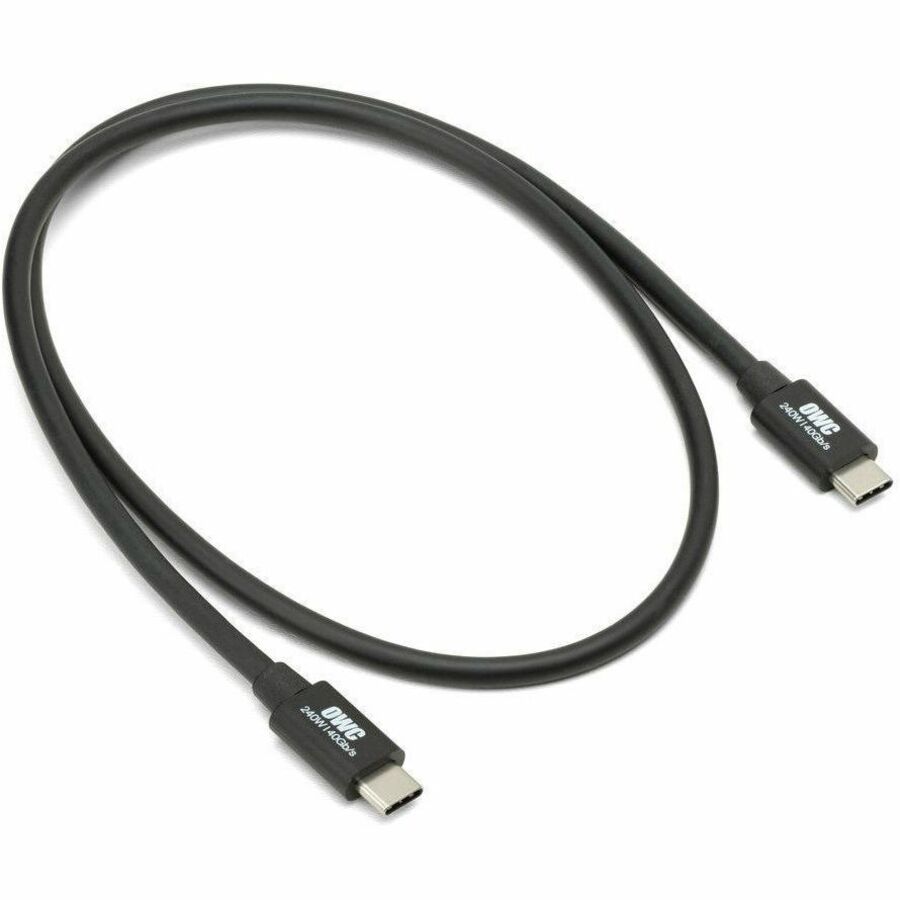 OWC 0.7M (28") Thunderbolt 4 (USB-C) Cable for Thunderbolt And USB-C Devices - Black - Image 2
