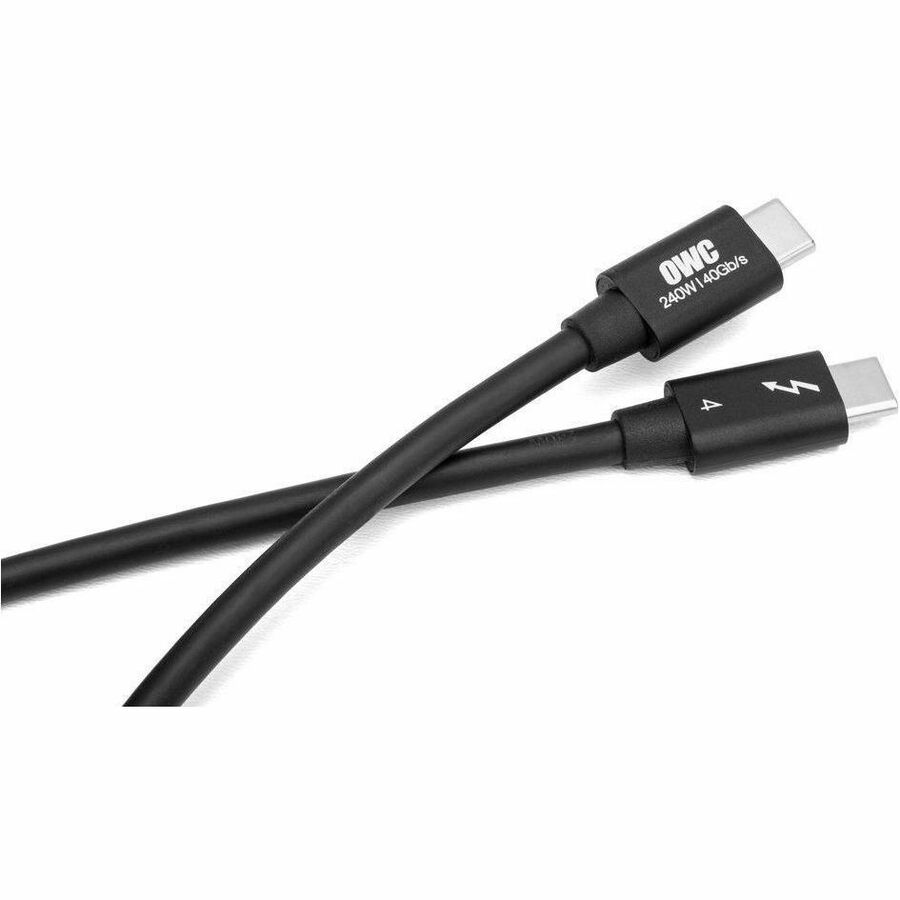 OWC 0.7M (28") Thunderbolt 4 (USB-C) Cable for Thunderbolt And USB-C Devices - Black - Image 4