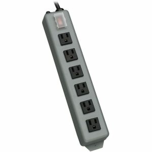 Eaton Tripp Lite Series Industrial Power Strip, 6-Outlet, 15 ft. (4.6 m) Cord, Locking Switch Cover