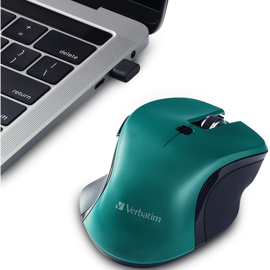 Verbatim USB-C™ Wireless Blue LED Mouse - Teal - Image 5