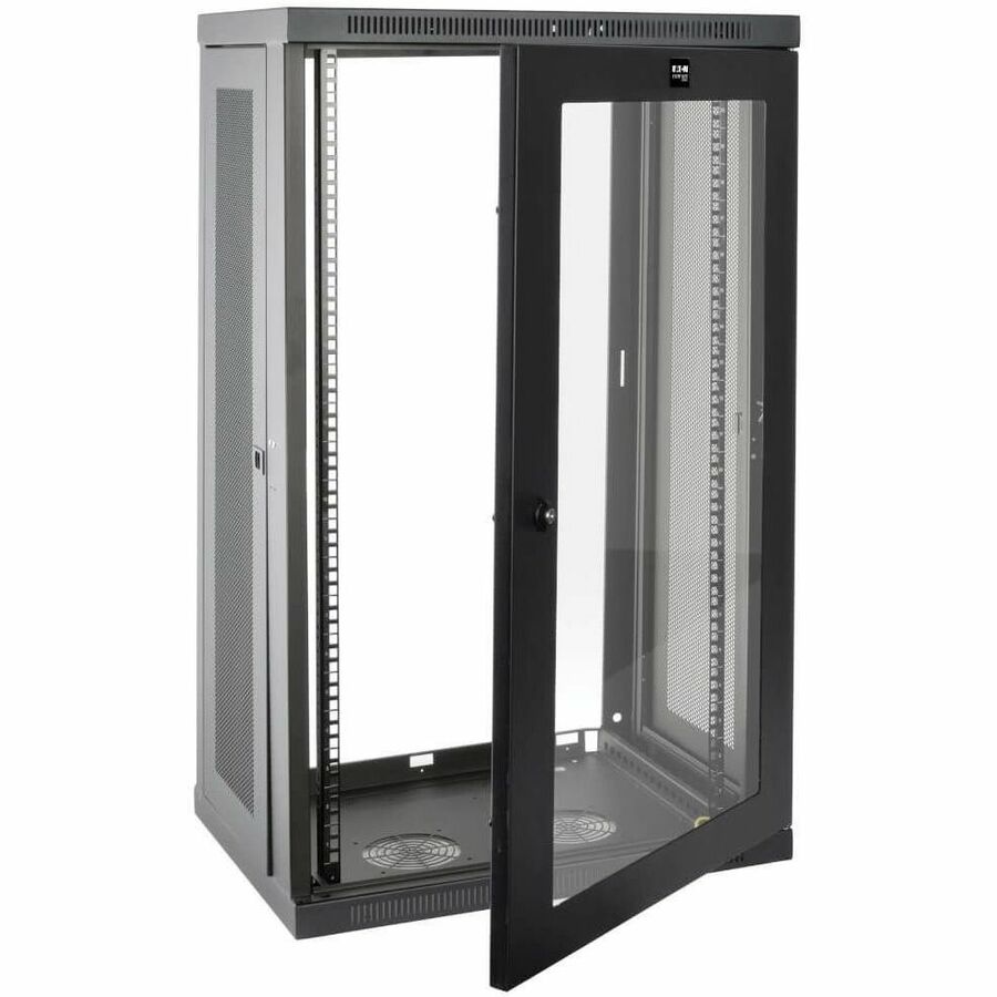 Eaton Tripp Lite Series SmartRack 21U Low-Profile Switch-Depth Wall-Mount Half-Height Rack Enclosure, Clear Acrylic Window - Image 3