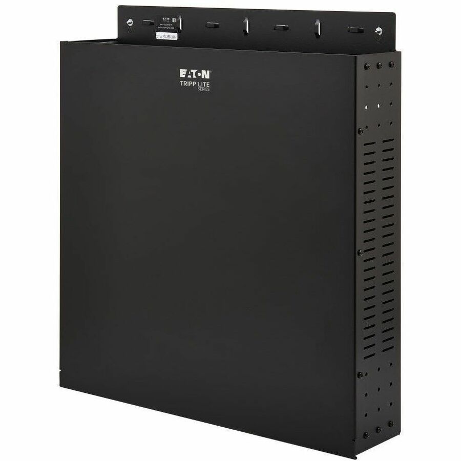 Eaton Tripp Lite Series SmartRack 2U Low-Profile Vertical-Mount Vented Wall-Mount Mini Rack Enclosure, Black - Image 2