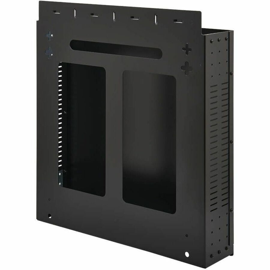 Eaton Tripp Lite Series SmartRack 2U Low-Profile Vertical-Mount Vented Wall-Mount Mini Rack Enclosure, Black - Image 4