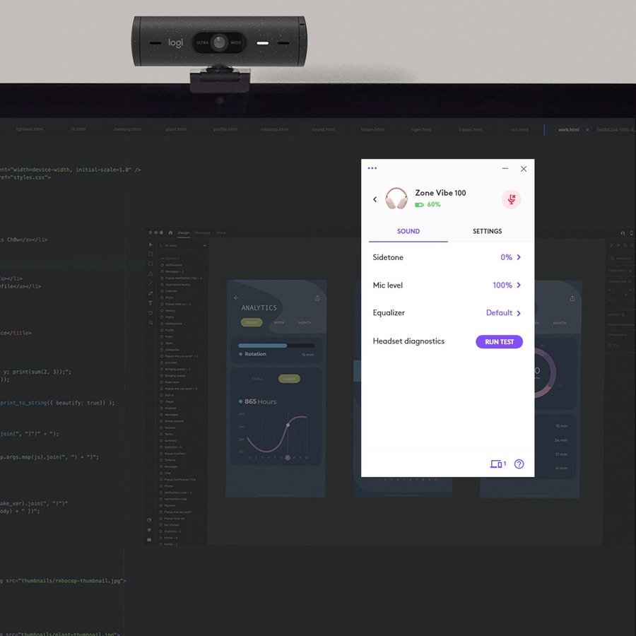 Logitech Zone Vibe 100 - Rose - Image 8