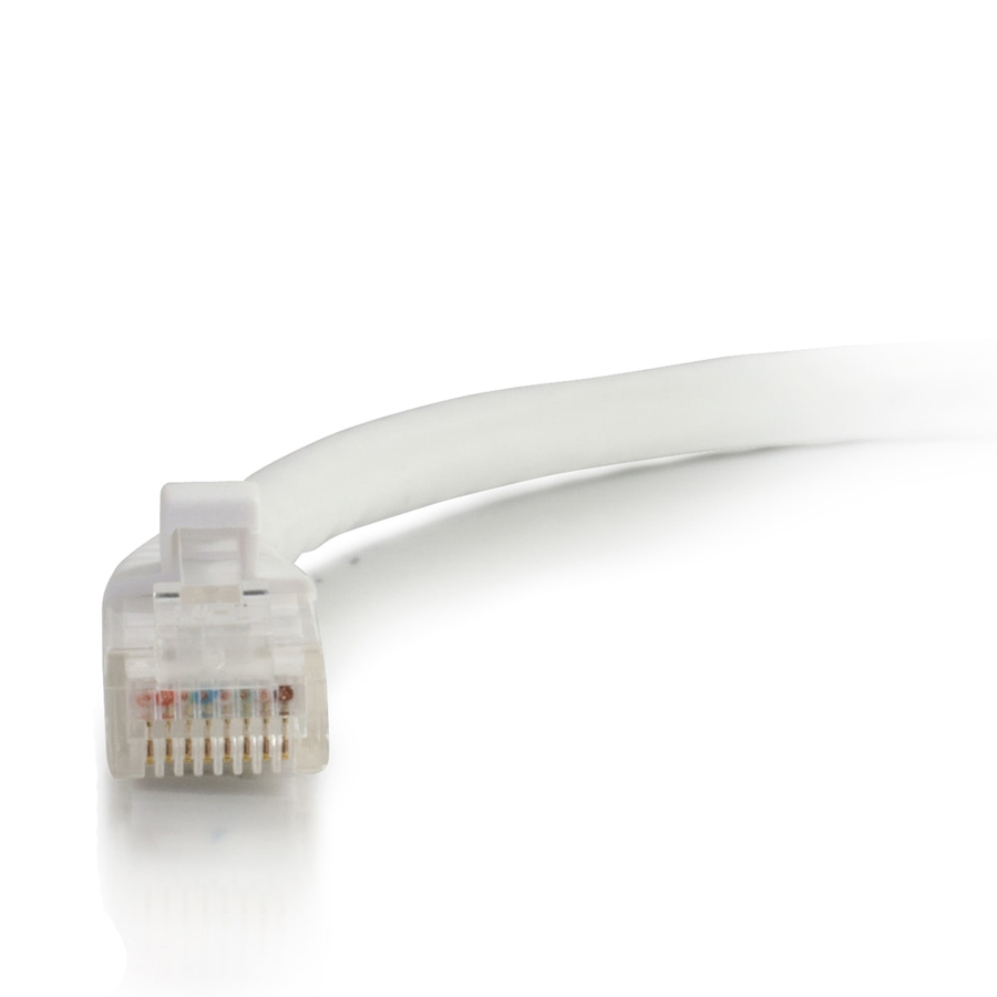 C2G 2ft Cat6a Snagless Unshielded (UTP) Ethernet Cable - Cat6a Network Patch Cable - PoE - White - Image 2
