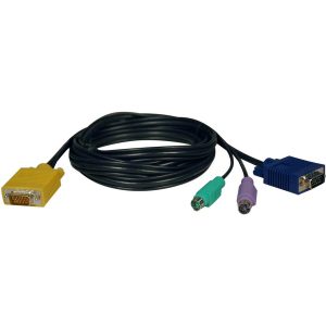 Eaton Tripp Lite Series PS/2 (3-in-1) Cable Kit for NetDirector KVM Switch B020-Series and KVM B022-Series, 6 ft. (1.83 m)