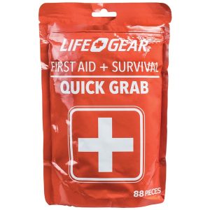 LifeGear 41-3819 88-Piece Quick Grab First Aid & Survival Kit