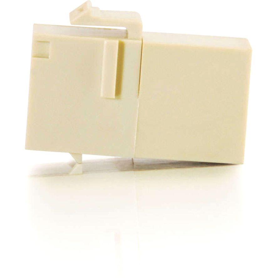 C2G RJ45 (8P8C) Coupler Keystone Insert Module - Ivory - Image 3
