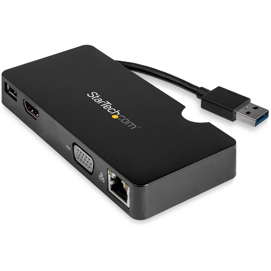 StarTech.com USB 3.0 Multiport Adapter + USB-C to USB-A Cable - Mac & Windows - For USB-A or USB-C laptops - HDMI & VGA - 1x USB-A Port - GbE - Image 3