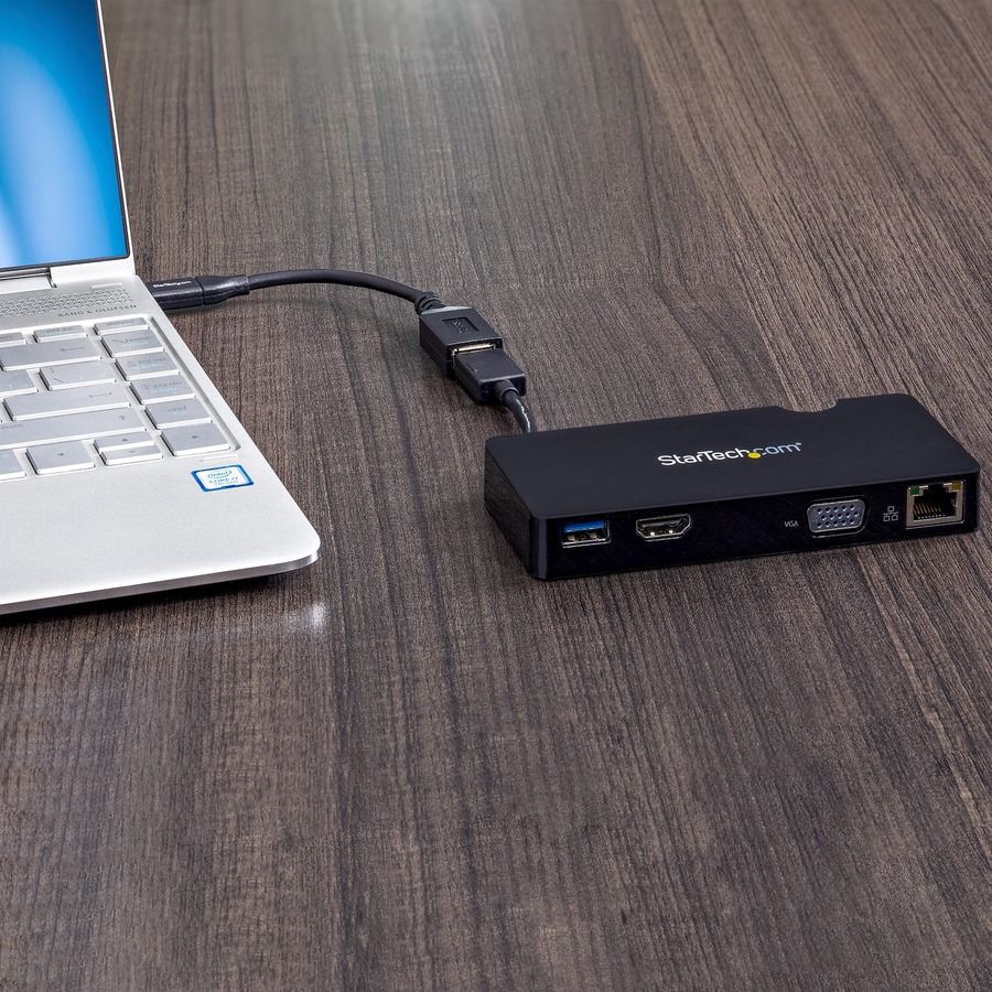 StarTech.com USB 3.0 Multiport Adapter + USB-C to USB-A Cable - Mac & Windows - For USB-A or USB-C laptops - HDMI & VGA - 1x USB-A Port - GbE - Image 6