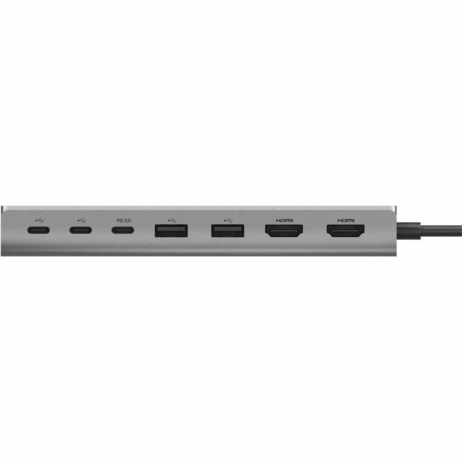 Belkin USB-C 8-in1 Dual Display Core Hub - Docking Station - 10 Gbps - 100W - 3xUSB-C, 2xUSB-A, 2xHDMI, Ethernet - 4K - Grey - Image 7