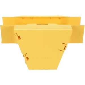 Panduit FiberRunner&reg; Vertical Tee, 90&deg;, 4x4, Yellow