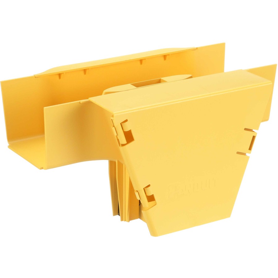 Panduit FiberRunner® Vertical Tee, 90°, 4x4, Yellow - Image 2