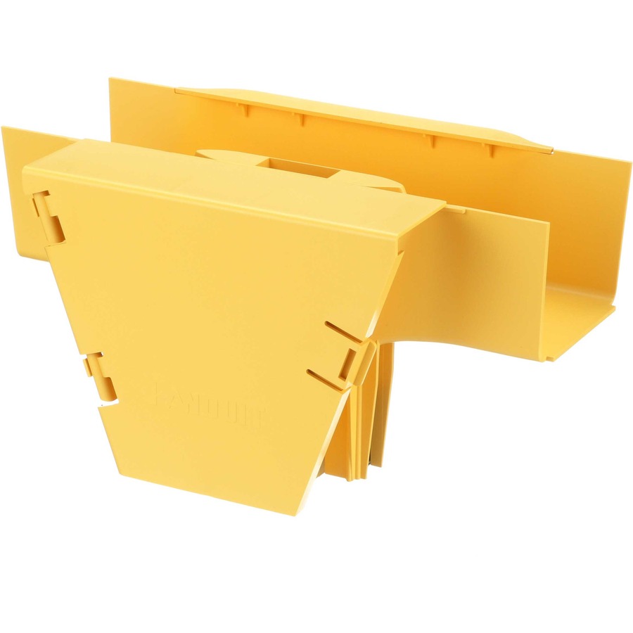 Panduit FiberRunner® Vertical Tee, 90°, 4x4, Yellow - Image 3