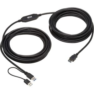 Eaton Tripp Lite Series USB 3.2 Gen 1 Active Extension Repeater Cable (A M/F), 10 m (32.8 ft.)