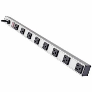 Eaton Tripp Lite Series 8-Outlet Vertical Power Strip, 120V, 15A, 10 ft. (3.05 m) Cord, 5-15P, 24 in.