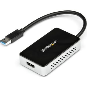 StarTech.com USB 3.0 to HDMI Adapter w/ 1x USB, USB to VGA Monitor Converter for Windows (no support for macOS/ChromeOS/Linux) - TAA