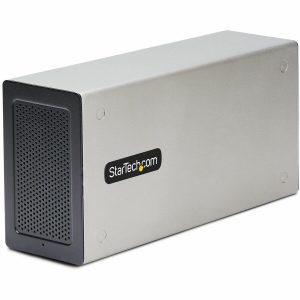 StarTech.com Thunderbolt 3 PCIe Expansion Chassis, Enclosure Box w/Dual PCI-E Slots, External PCIe Slots, 8K/4K Output Via TB3/DP 1.4, TAA