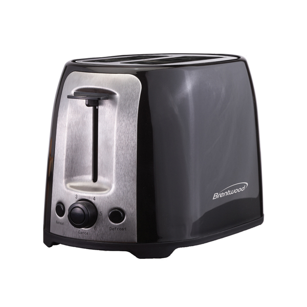 Brentwood TS-292B 2-Slice Cool-Touch Toaster with Extra-Wide Slots (Black)