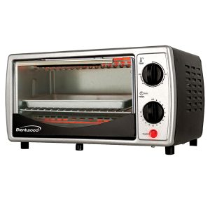 Brentwood TS-345B 4-Slice Toaster Oven (Black)