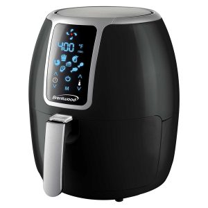 Brentwood AF-400DBK 1,400-Watt Electric Digital Air Fryer (4 Qt.)