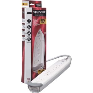 Belkin 7 Outlet Power Strip Surge Protector with 6ft power cord - 785 Joules - White