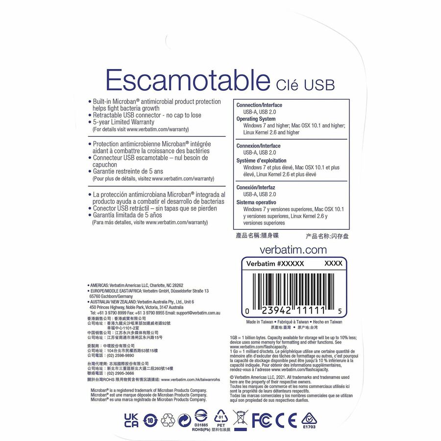 16GB USB Flash Drive - Blue - Image 2