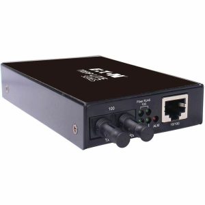Eaton Tripp Lite Series Hardened Copper to Fiber Media Converter - 10/100 Mbps, RJ45/ST Multimode, -10&deg; to 60&deg;C, 2 km (1.2 mi.), TAA