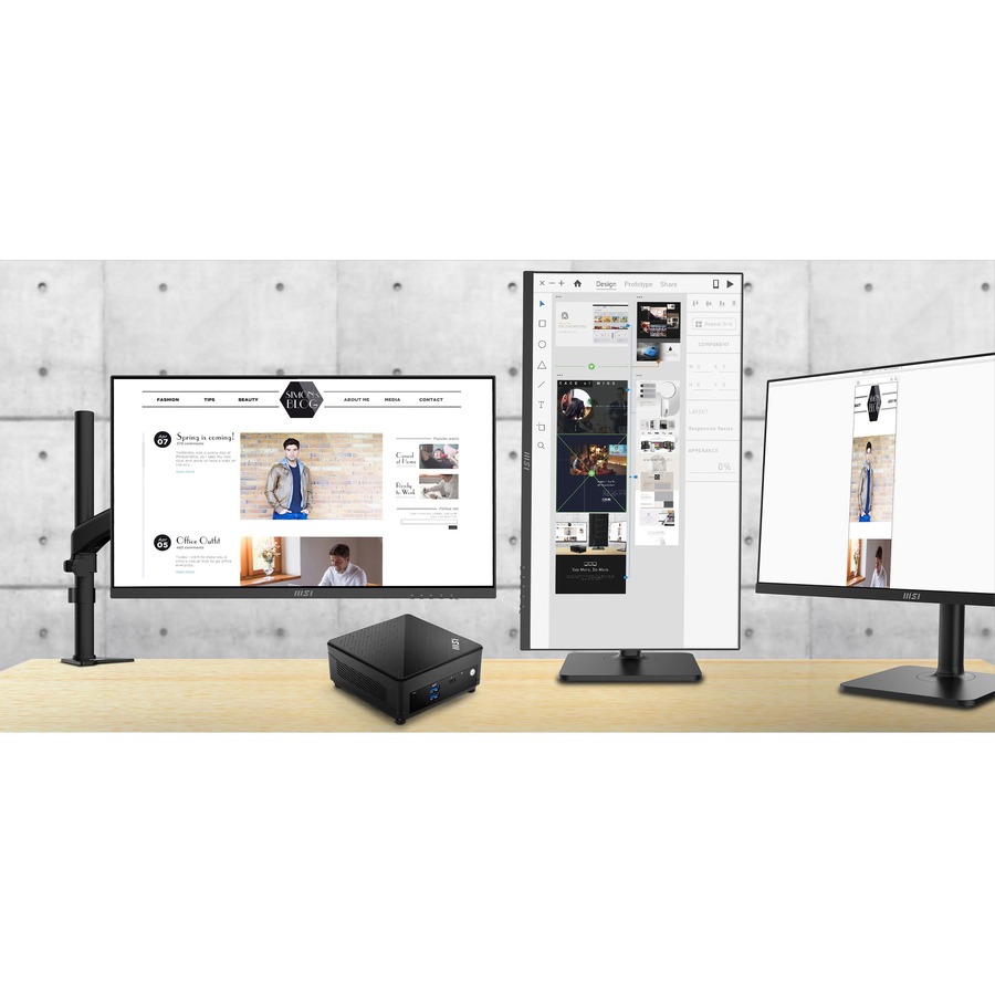 MSI Cubi 5 12M, NUC Mini PC Barebone, Intel Core i7-1255U CPU (not a fully configured system) - Image 7