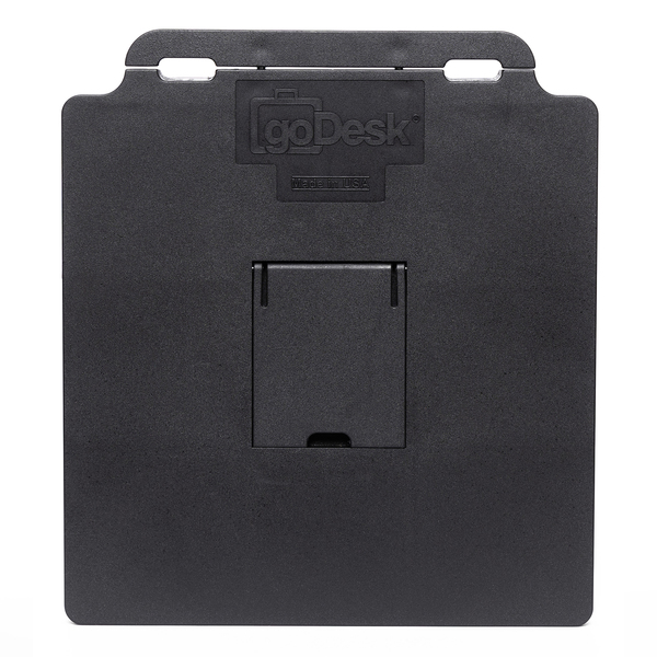 goDesk 3 Attachable Luggage Desk Stand (Black/Charcoal)