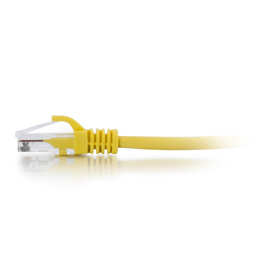 C2G 7ft Cat6a Snagless Unshielded (UTP) Ethernet Cable - Cat6a Network Patch Cable - PoE - Yellow - Image 4