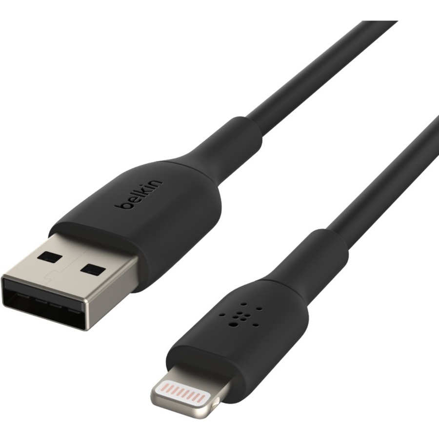 Belkin BoostCharge Lightning to USB-A Cable (2 meter / 6.6 foot, Black) - Image 2