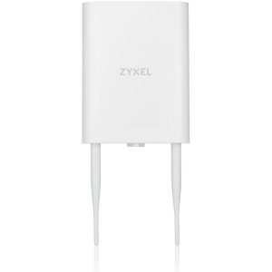 Zyxel WiFi 6 AX1800 Wireless Gigabit Outdoor Access Point | IP55 Rated | Mesh, Seamless Roaming & MU-MIMO | WPA3-PSK Security | Cloud, App or Direct Management | PoE+ Injector Included | NWA55AXE