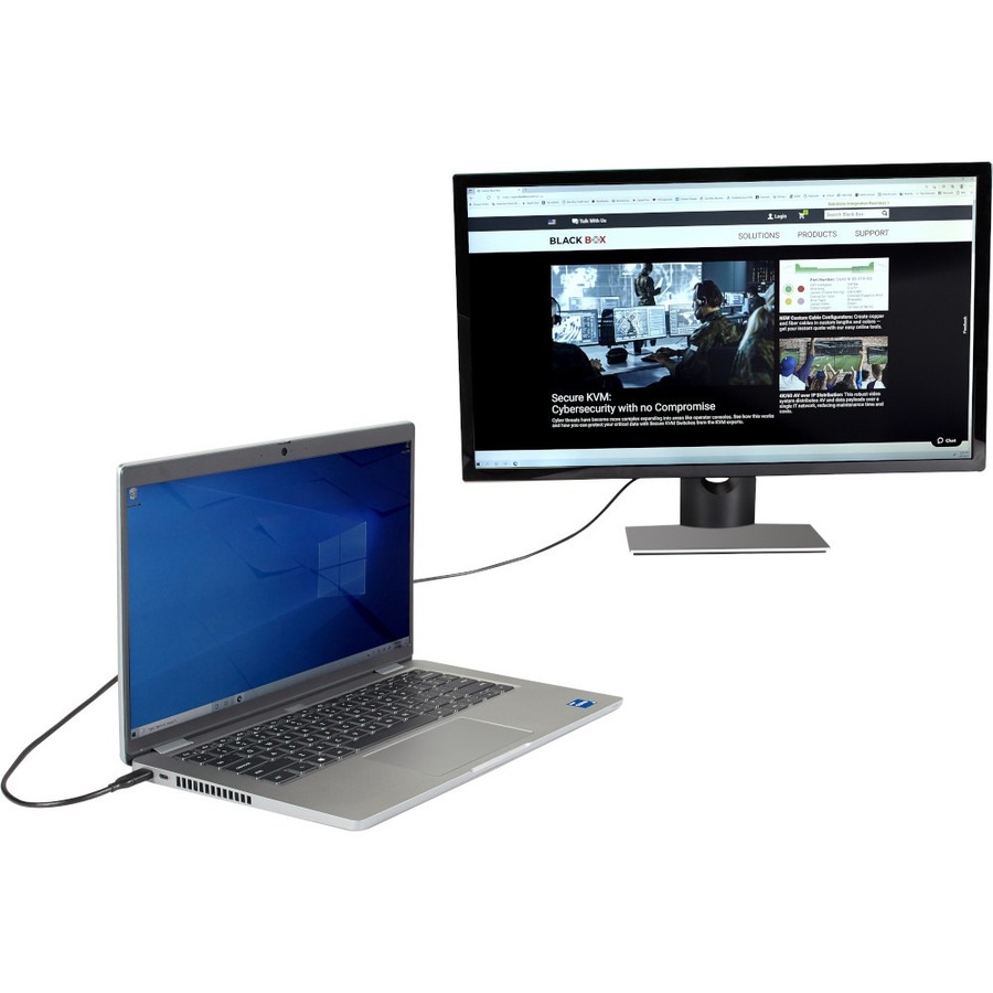 Black Box USB-C to VGA Adapter Cable, 1080p HD, 6ft - Image 3