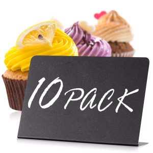10 Pack Mini Chalkboard Signs for Food 3x4 inch   Party   Buffet   Tables   Wedding   Bakery   Small Chalkboard Signs   Mini Chalkboard Signs for Food   Chalkboard Buffet Signs   Table Sign Chalkboard