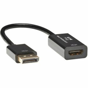 Eaton Tripp Lite Series DisplayPort to HDMI 4K Active Adapter Video Converter, DP Ver 1.2, HDCP, 4K 30Hz (M/F), 6-in. (15.24 cm)