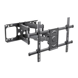 STANLEY THX-DDS6415FM Pro DIY Series Full-Motion Dual-Arm TV Wall Mount for 37-In. to 80-In. TVs, with Swivel, Tilt, and Extension, Holds up to 150 Lbs.