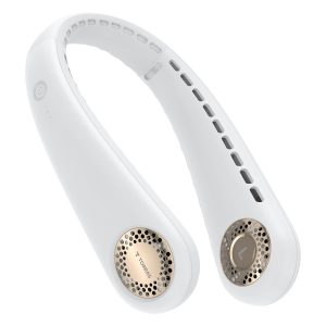 TORRAS X00FA20A004 Portable Neck Fan, L3 Personal Bladeless USB-Rechargeable Hands-Free 360deg Cooling 3 Speeds, Pearl White
