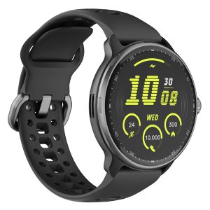 LifeMetrix LMR3-BB R3 GPS Smartwatch with 1.43-In. AMOLED Touch Screen, Bluetooth, Health/Fitness, 100+ Sports Modes, and 3 ATM Water-Resistant (Black)