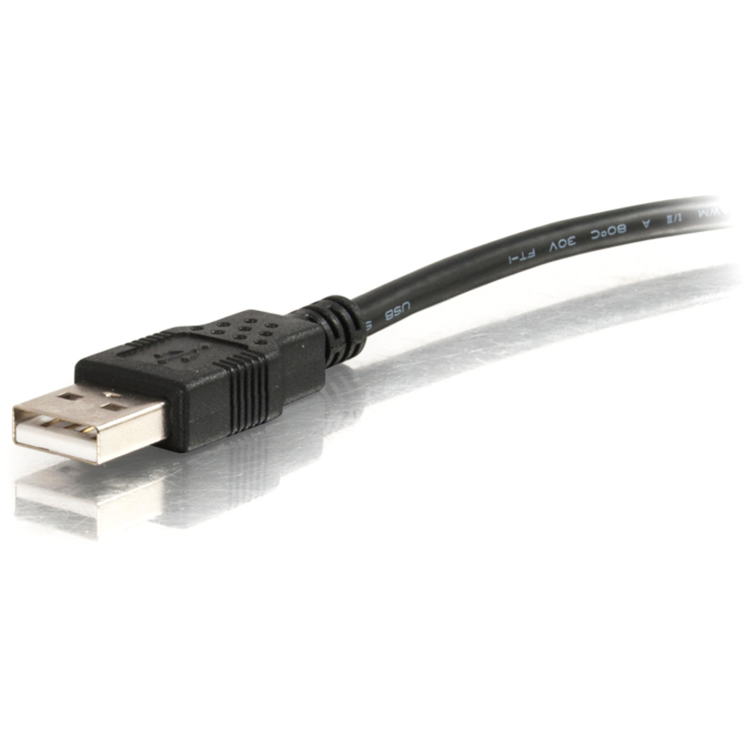 C2G 6.6ft (2m) USB 2.0 A to Mini-B Cable - USB A to B - Black - Image 4