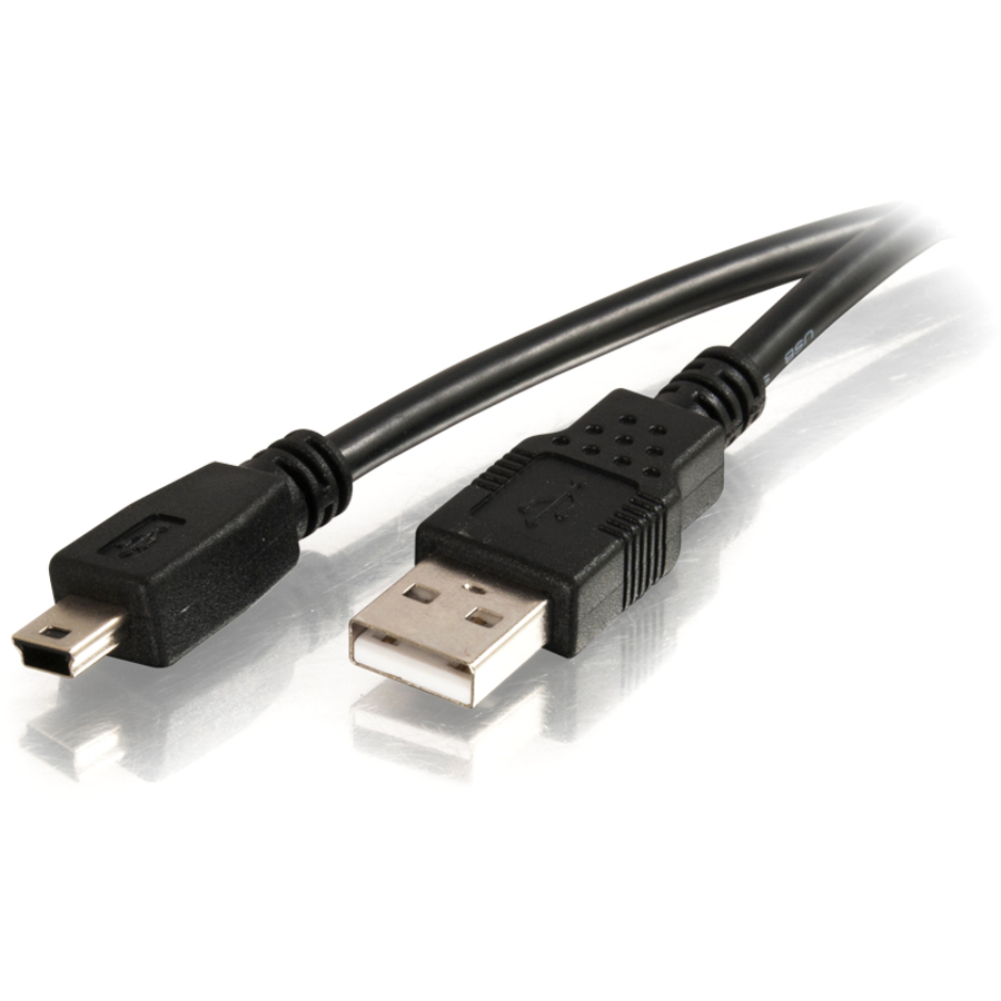 C2G 6.6ft (2m) USB 2.0 A to Mini-B Cable - USB A to B - Black - Image 5