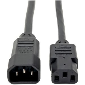 Eaton Tripp Lite Series PDU Power Cord, C13 to C14 - 10A, 250V, 18 AWG, 8 ft. (2.43 m), Black