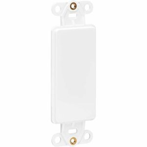 Eaton Tripp Lite Series Center Plate Insert, Decora Style - Vertical, Blank, TAA
