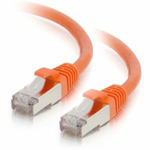 C2G-1ft Cat6 Snagless Shielded (STP) Network Patch Cable - Orange
