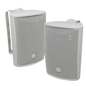 Dual LU47PW 50-Watt Continuous-Power 4-In. 3-Way Indoor/Outdoor Speakers (White)