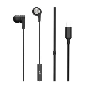 Maxell 199261 Sync Up Wired In-Ear Earbuds with In-Line Mic and USB-C Connector, Enhanced Bass and Digital Chipset